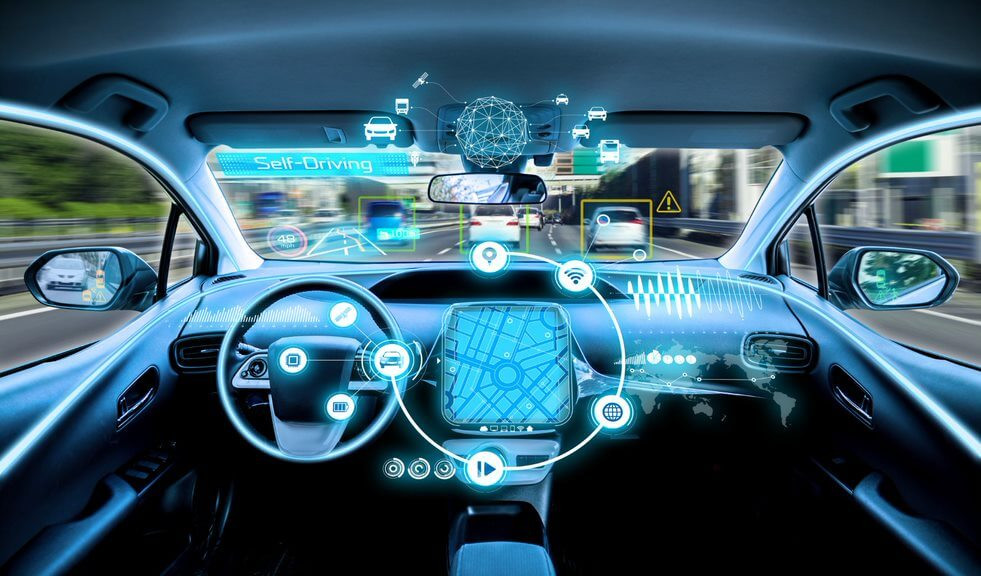 An informative graphic depicting autonomous vehicle guidelines, highlighting key points covered in Get Drivers Ed's comprehensive course.