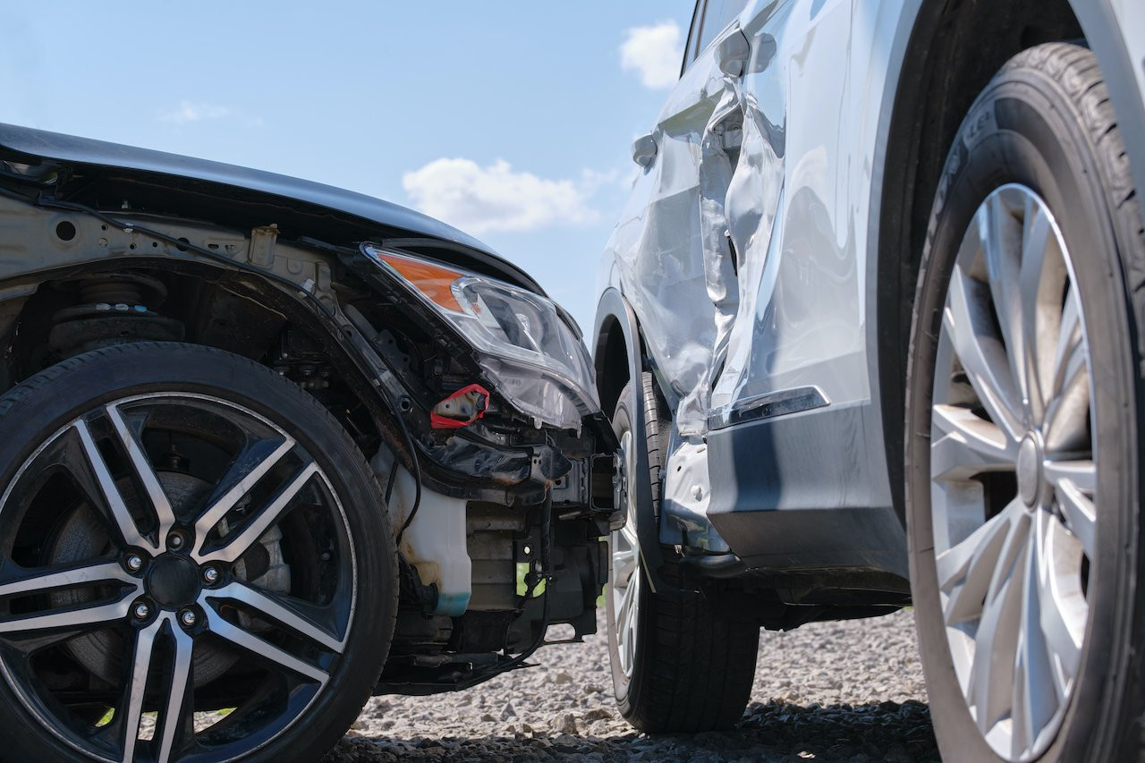 Diagram of a Parking Lot Accident Scene