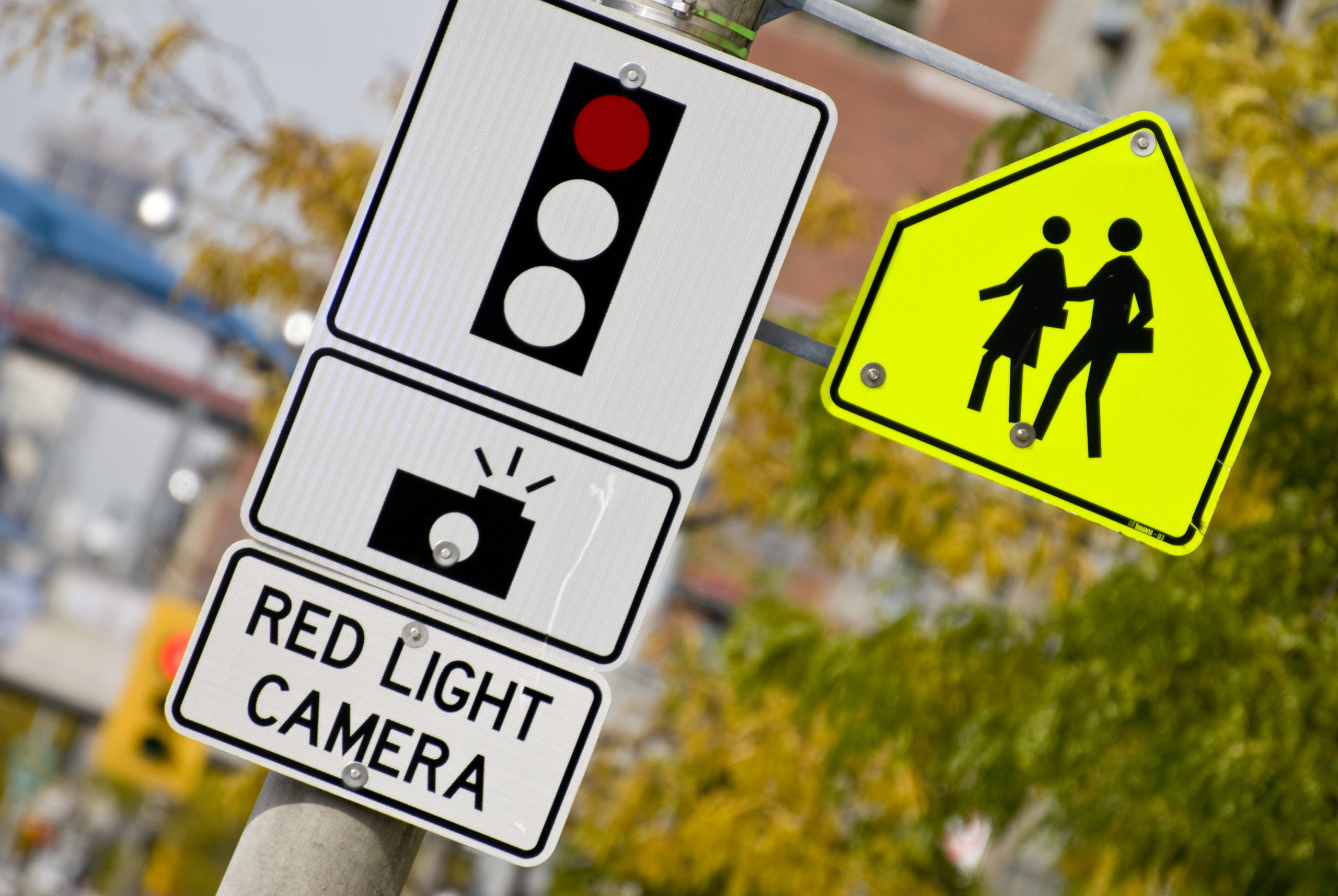 Traffic Intersection with Red Light Camera