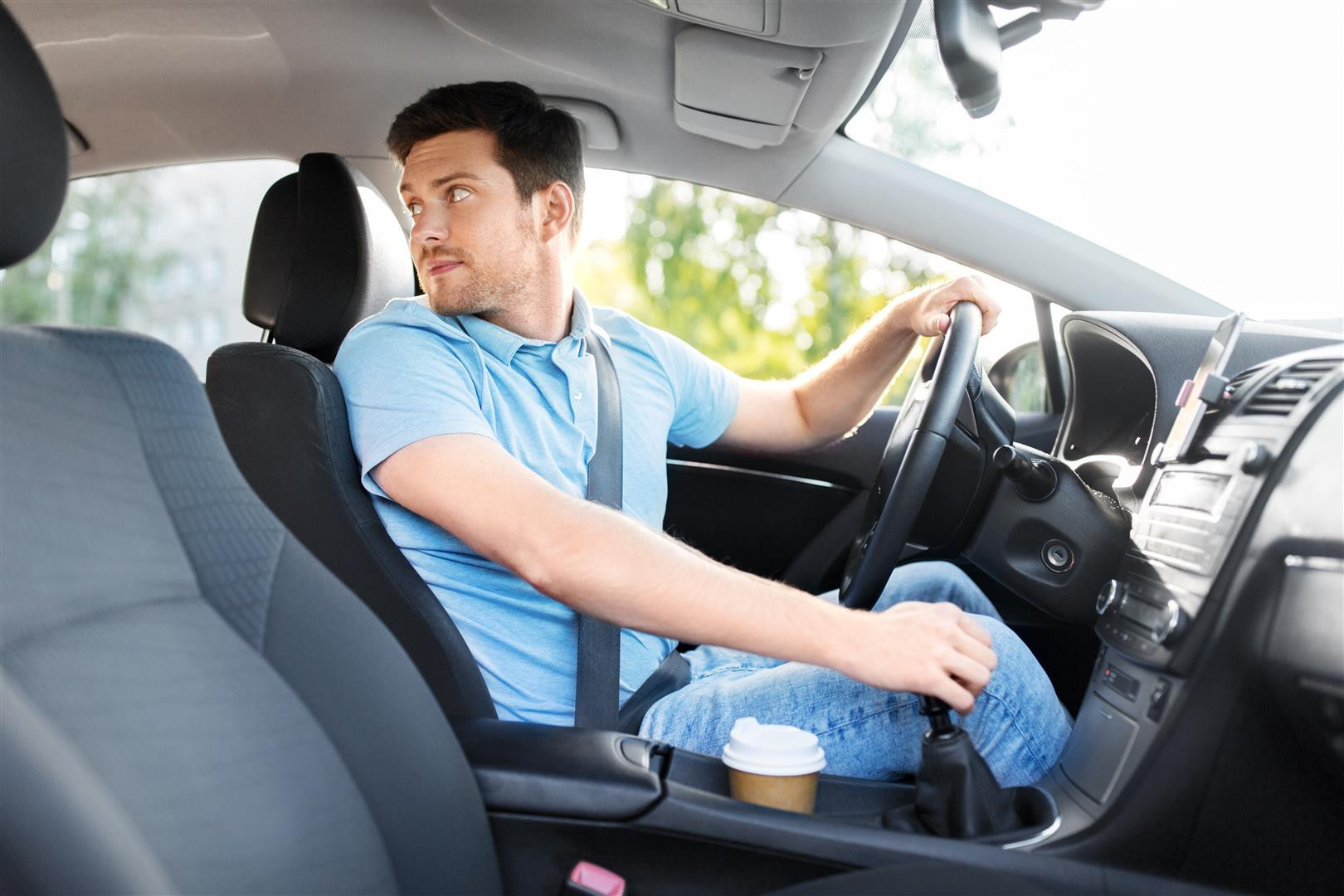 Confident Young Driver Successfully Parallel Parking During Get Drivers Ed Training Session