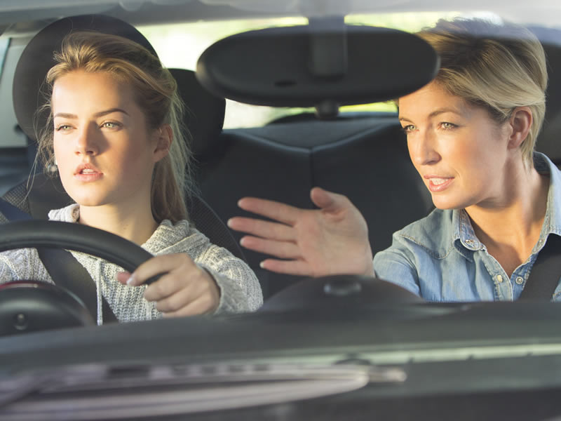 New Driver Feeling Confident Behind the Wheel During Their First Lesson