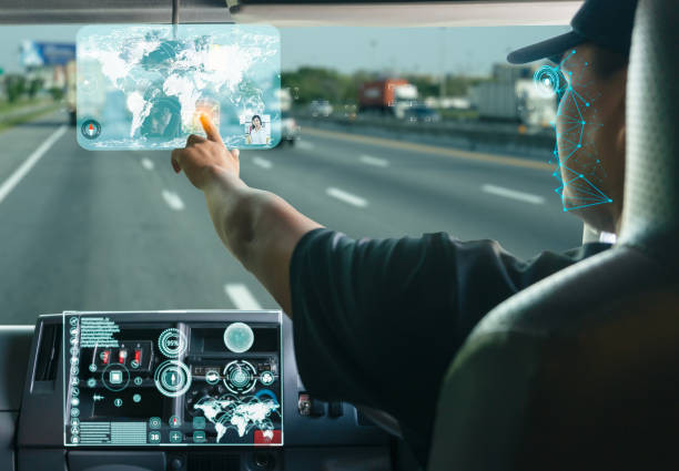 A driver using a smartphone app for navigation while driving, showcasing how technology enhances driving safety and skills.