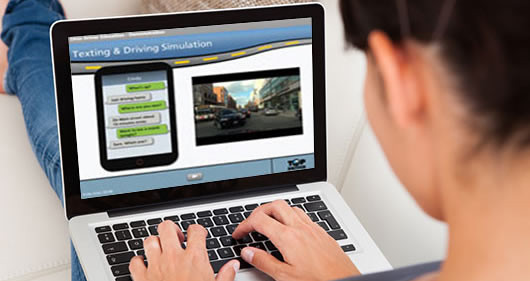 Online learning dashboard of Get Drivers Ed's Texas 6-hour driving course