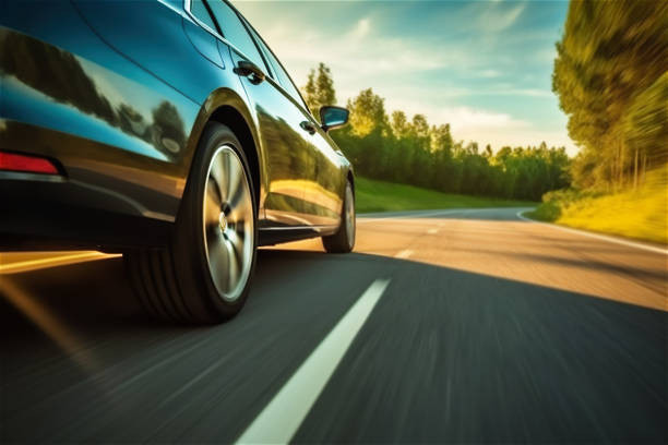 A new driver practicing driving on a quiet road during off-peak hours, focusing on building confidence and improving skills in a stress-free environment.