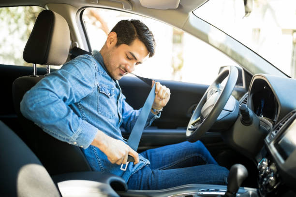 Get Drivers Ed Instructor Demonstrating Seatbelt Use