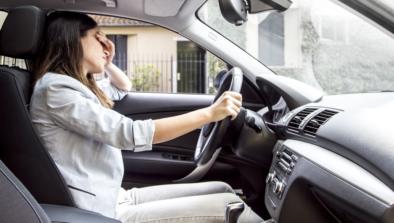 Anxious driver learning to overcome fears with the help of Get Drivers Ed courses.