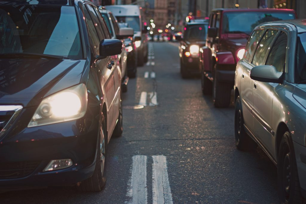 Driver Practicing Patience in Traffic