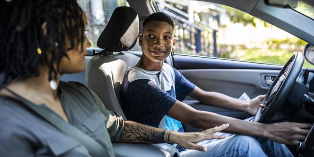 Parent and teen practicing driving skills together through Get Drivers Ed's parent-taught program