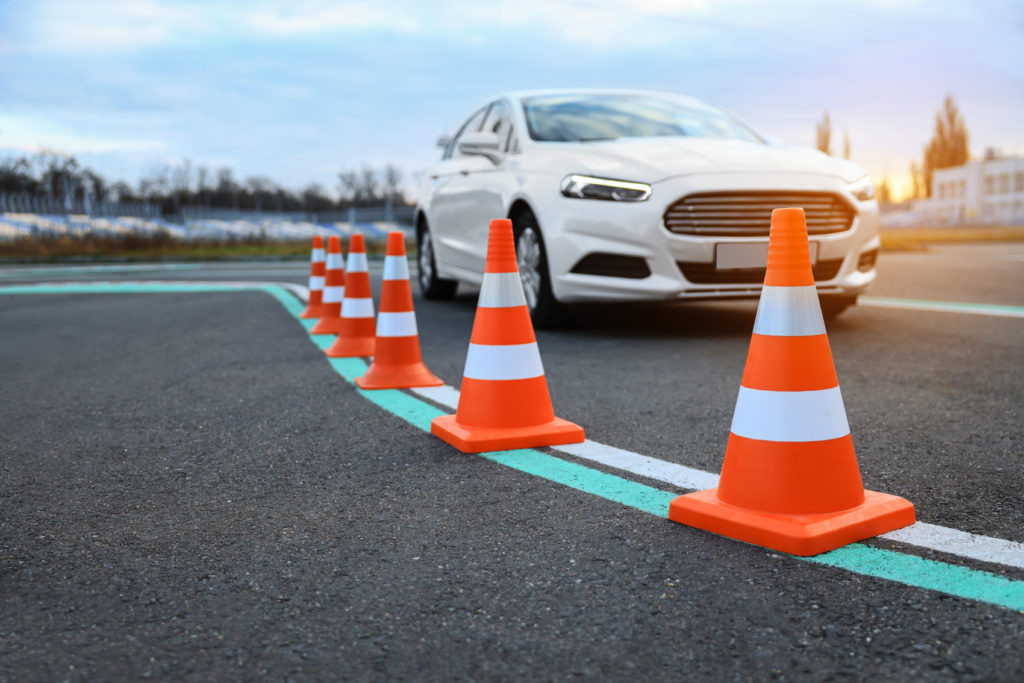 Driver Practicing Proactive Driving Techniques Learned from Get Drivers Ed Course