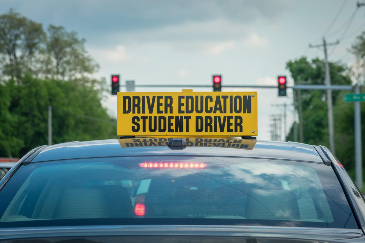 Student learning safe driving practices through Get Drivers Ed's comprehensive program