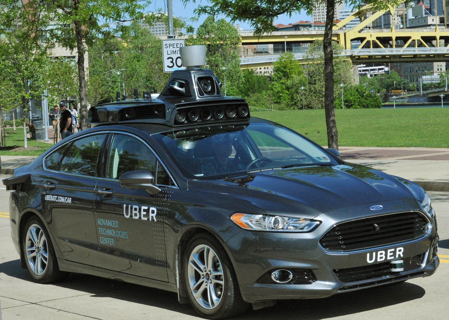 Uber Self-Driving Taxi on the Road