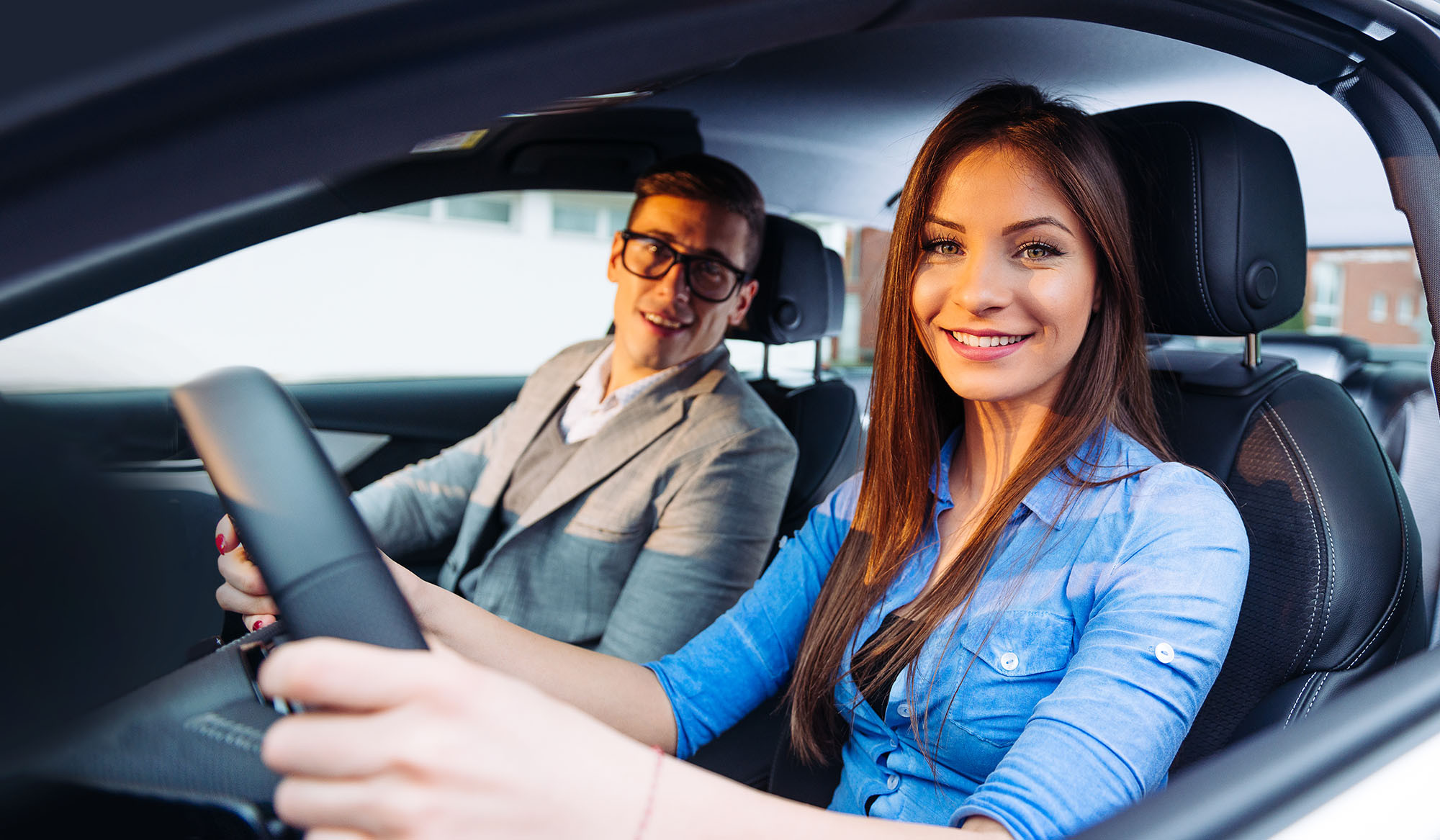 Driver Practicing Safe Driving Techniques from Get Drivers Ed Course