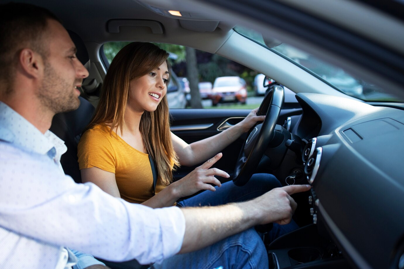 Teen drivers practicing road safety skills with Get Drivers Ed