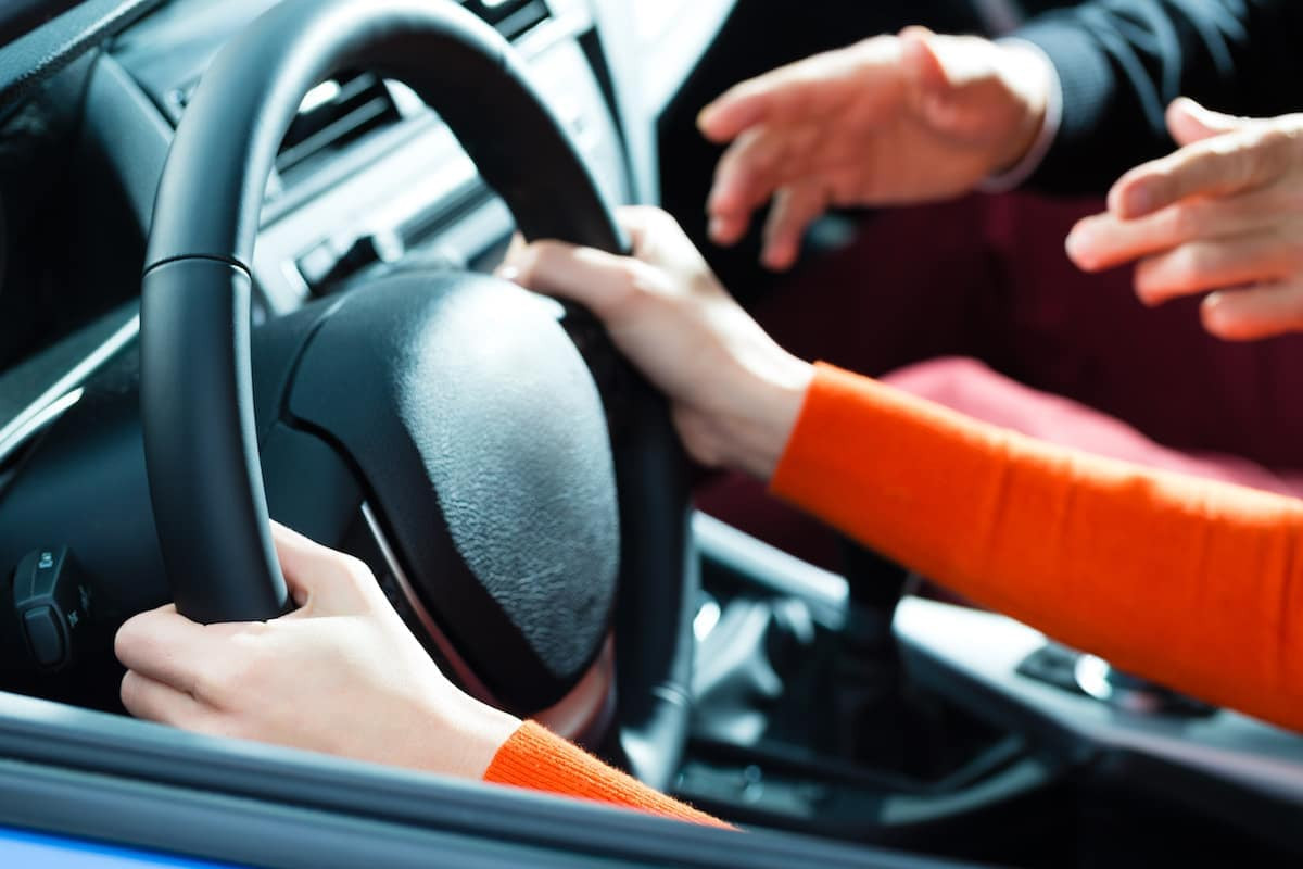 Driver Practicing Focused Driving Techniques Learned From Get Drivers Ed Online Course