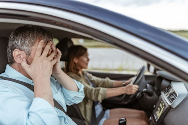 Driver safely handling a car malfunction, educated by Get Drivers Ed.