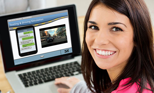 Engaging online interface of Get Drivers Ed's Adult Driver Education Course, offering interactive and comprehensive driver training for adults.