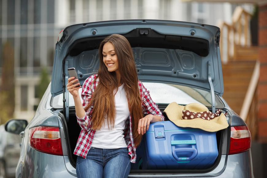 Efficiently packed car ready for a road trip, showcasing lessons from Get Drivers Ed