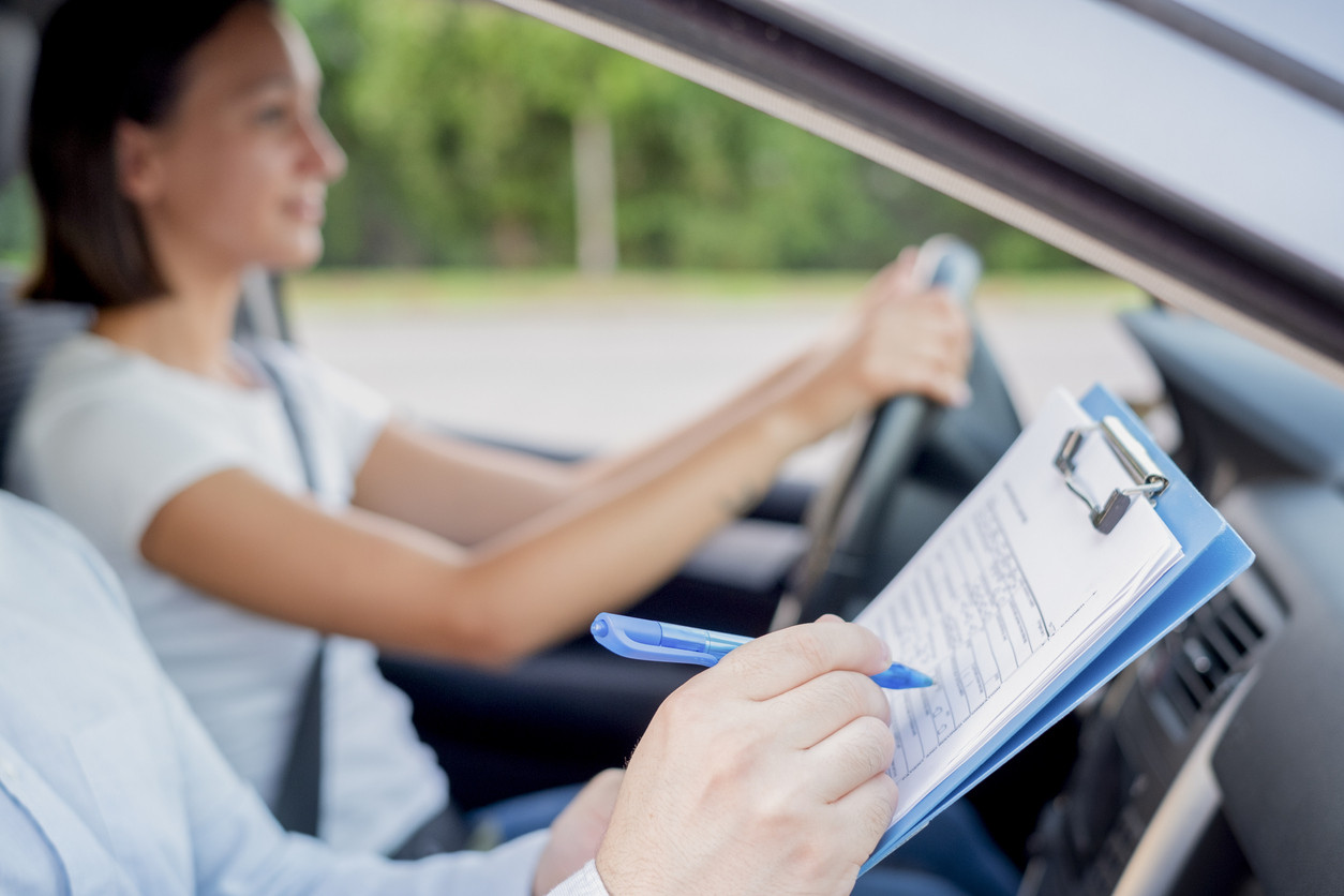 Practical Driving Lesson in Progress