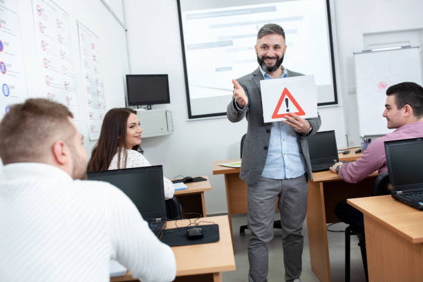 Driver's Ed Classroom with Supportive Instructor