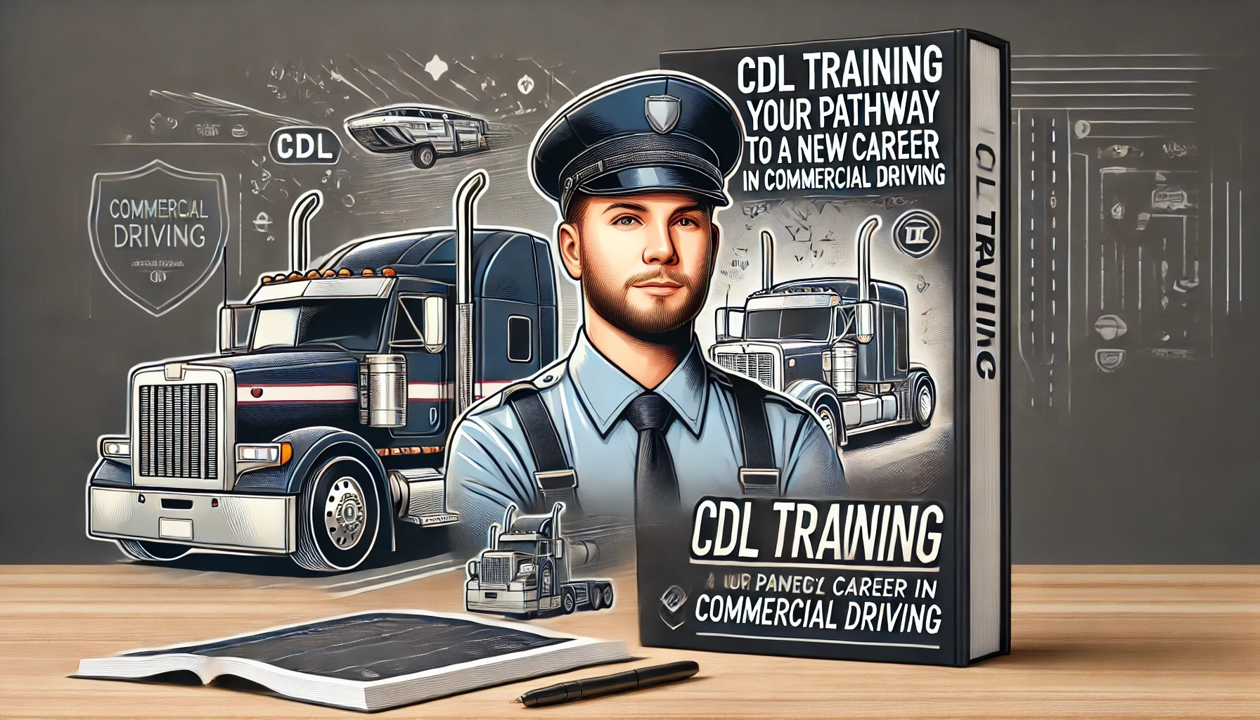 Image of a commercial truck driver receiving training, highlighting the importance of CDL education for safety and career opportunities.